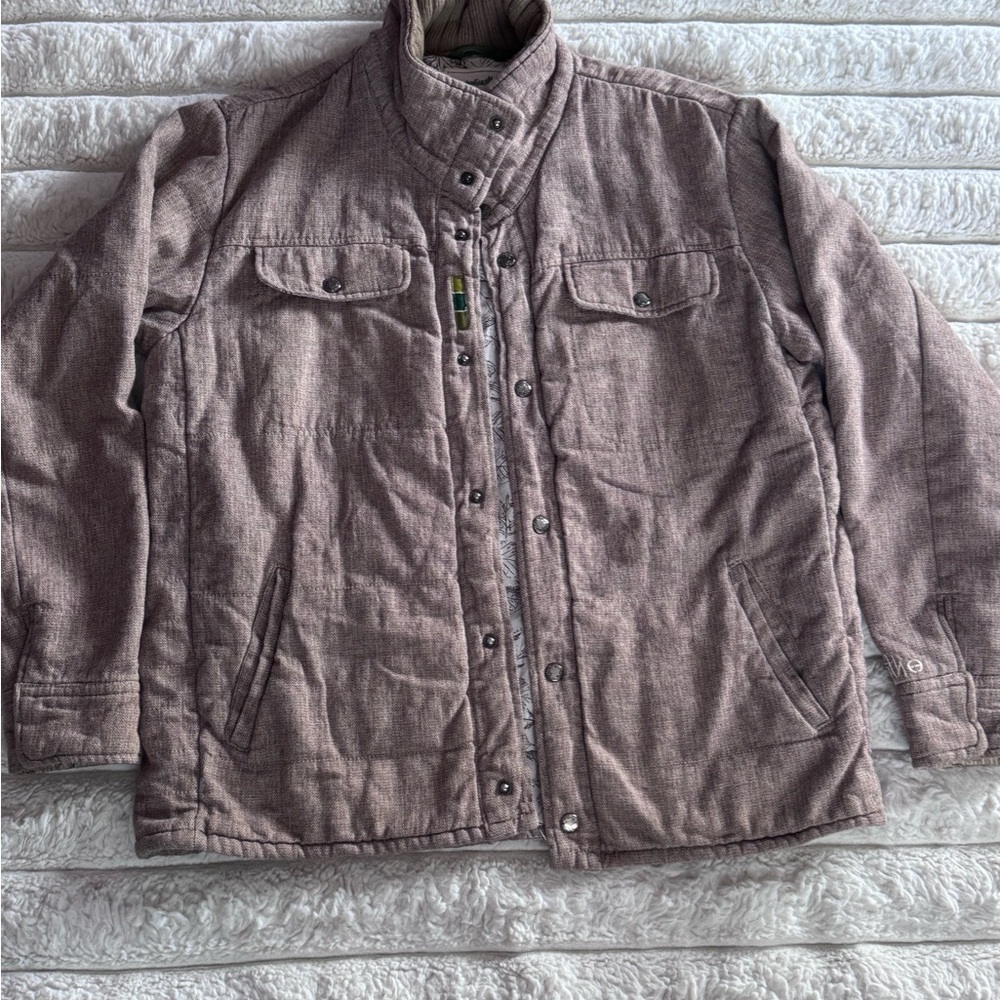 Planet Earth Green Label Rare Men's Beige Cotton & Hemp Blend Jacket Coat Size M